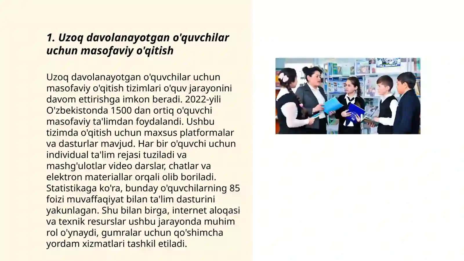 Chet ellardagi shifoxonalarda uzoq davolanuchi maktab o'quvchilarning ta'limi 3