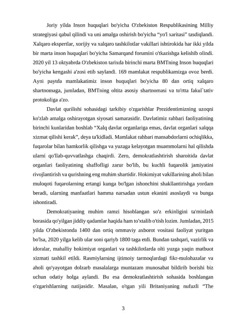 O’ZBEKISTONDA DAVLAT HOKIMIYATINI VA BOSHQARUVINI DEMOKRATLASHTIRISH 3