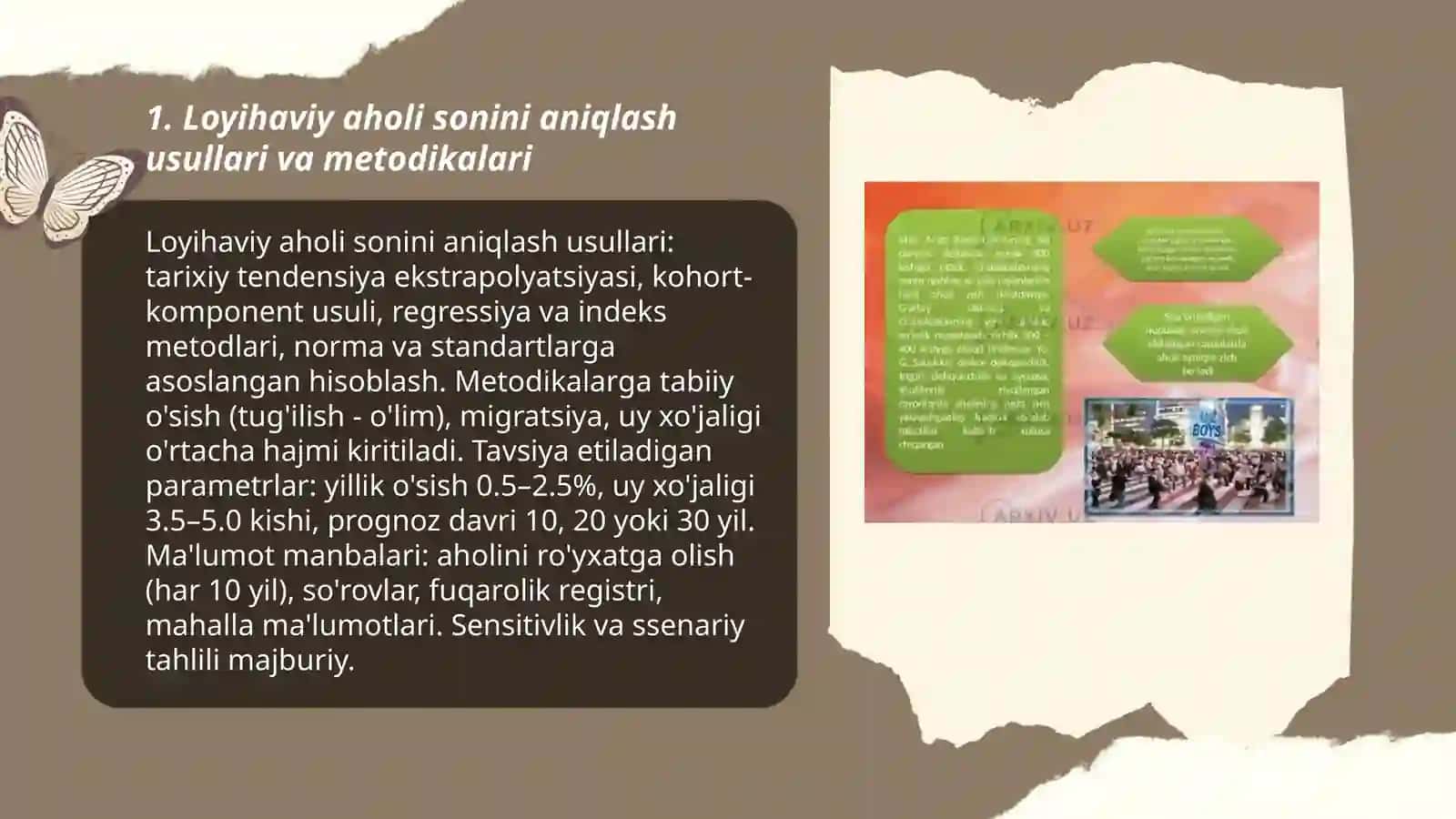 Qishloq aholi punkitining loyihaviy aholi sonini hisoblash 3