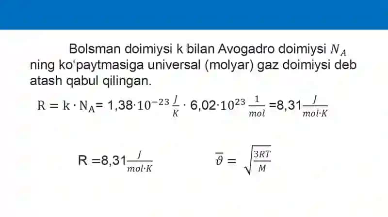 Gaz molekulalarining harakattezligi 3