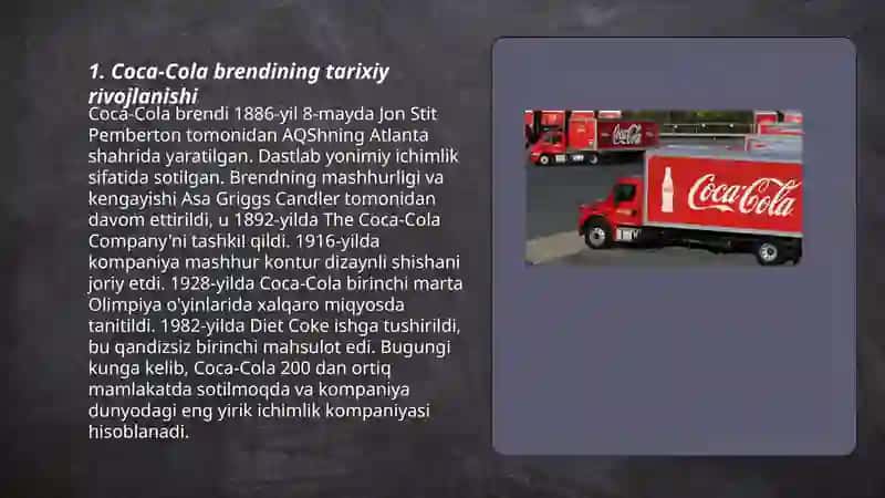 Coca-Cola brendining iqtisodiyoti 3