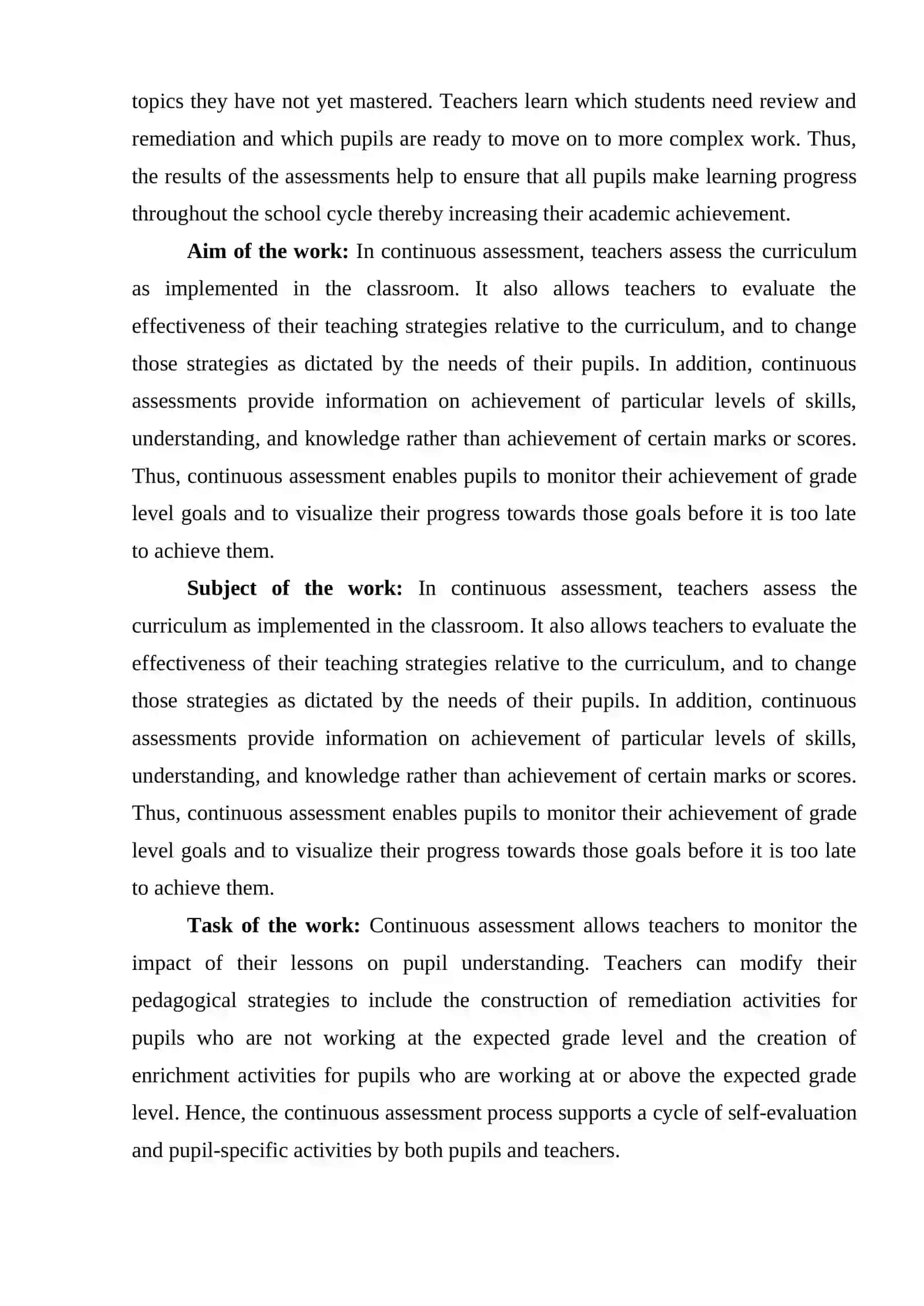 ROLES OF ASSESSMENT IN LANGUAGE TEACHING TO SECONDARY SCHOOL PUPILS(A2 LEVEL PUPILS) 3