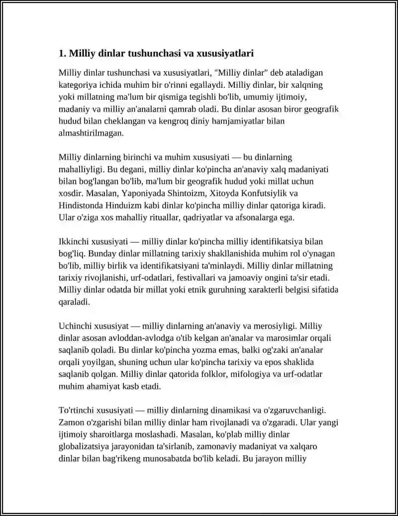 MILLIY DINLAR 3