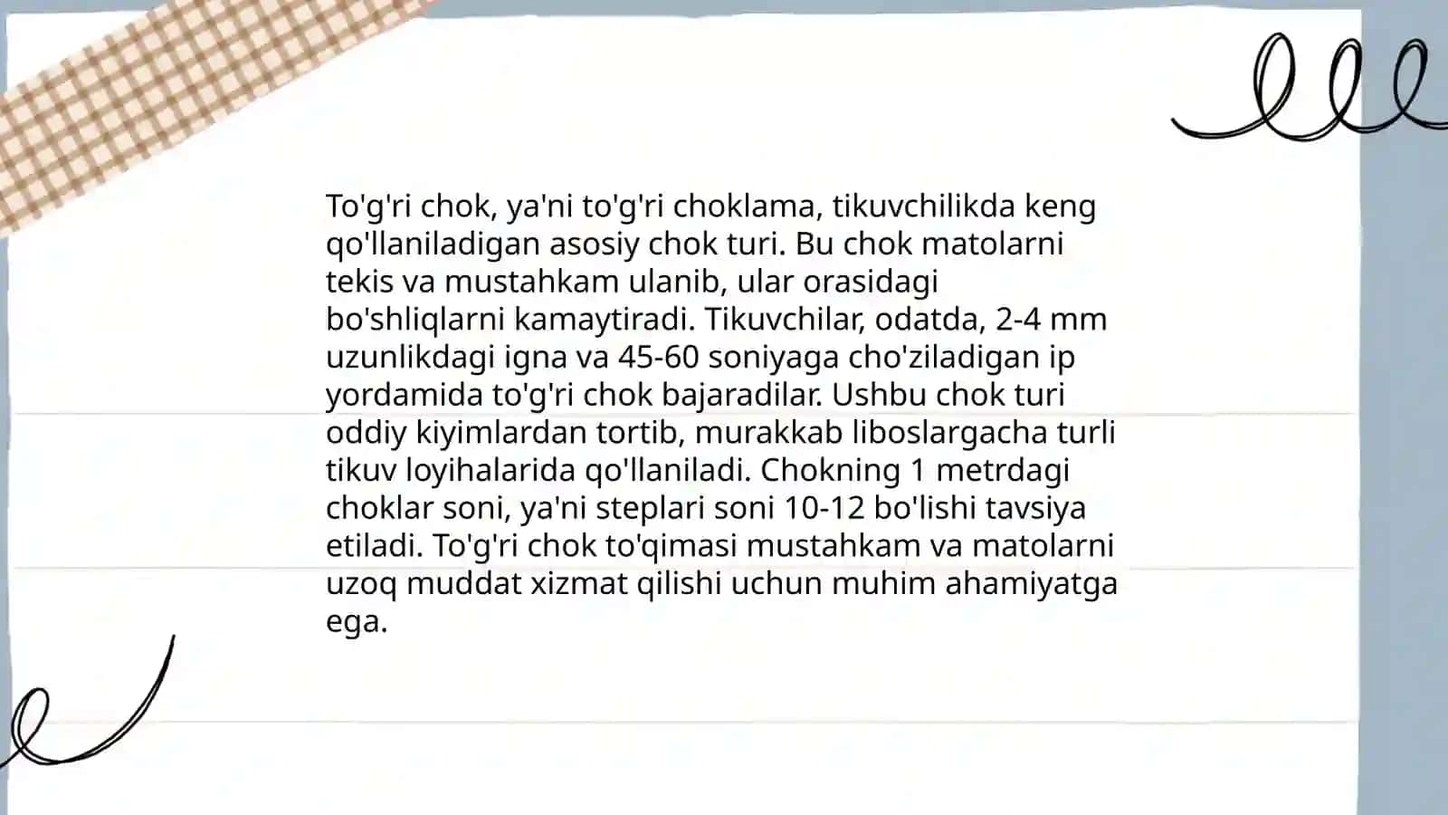 Kashtachilikda qollaniladigon chok turlari 3