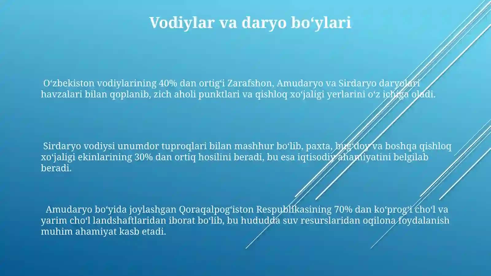 O'zbekiston Relyefi 3
