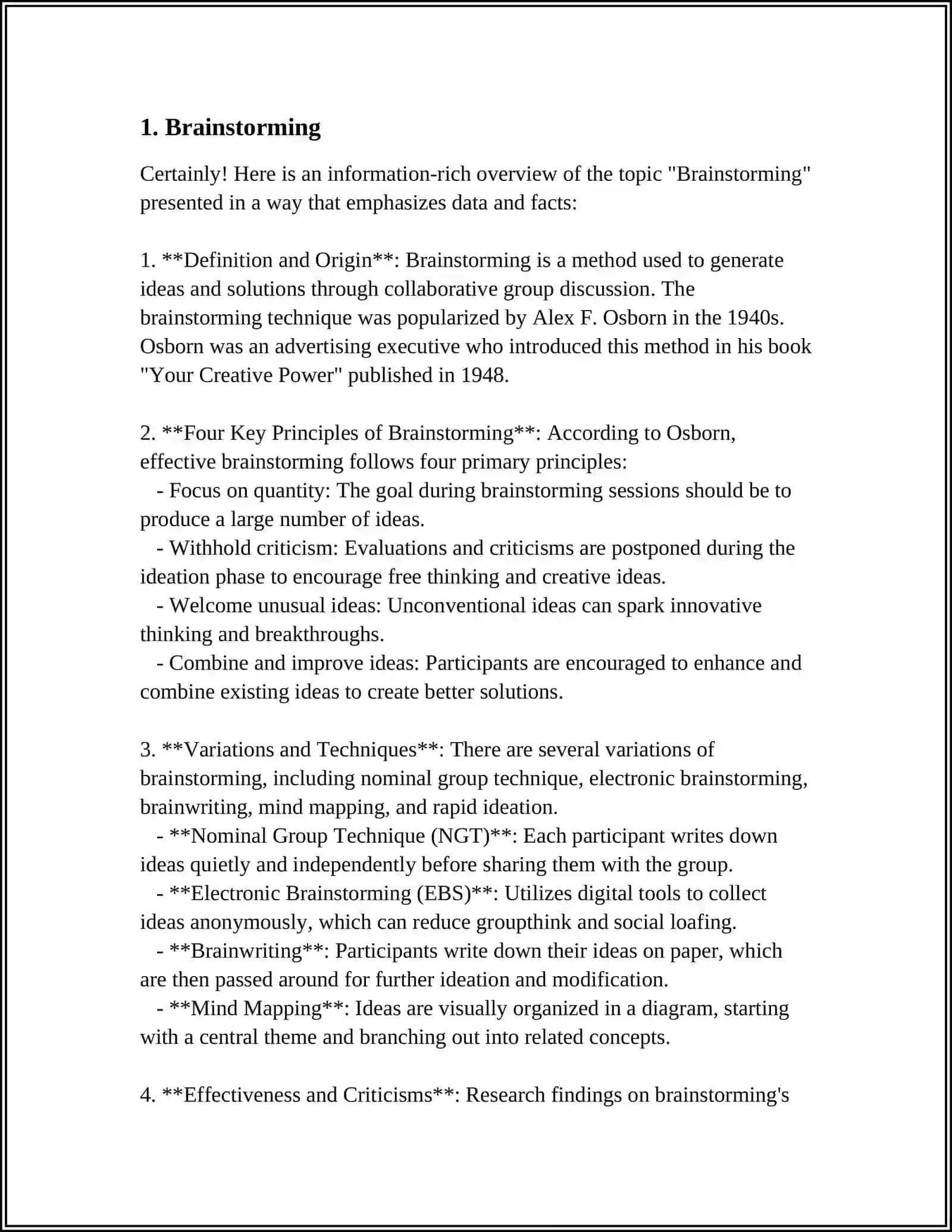 PRE-WRITING TECHNIQUES 3