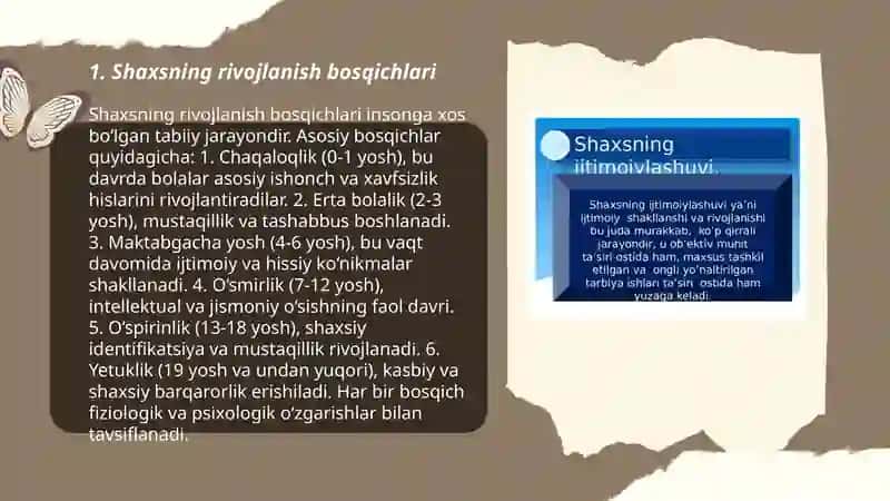 Shaxsning rivojlanish tarbiyasi va ijtimoilashuvi 3