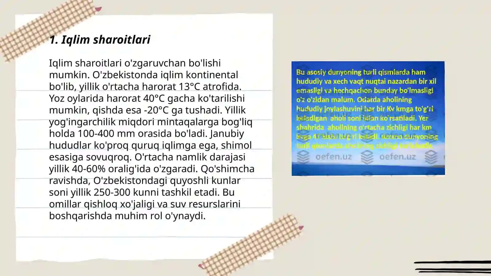 Savannalar va tropik oʻrmonlar zonasi tuproqlarining tarqalishiga taʼsir etuvchi geografik omillar 3