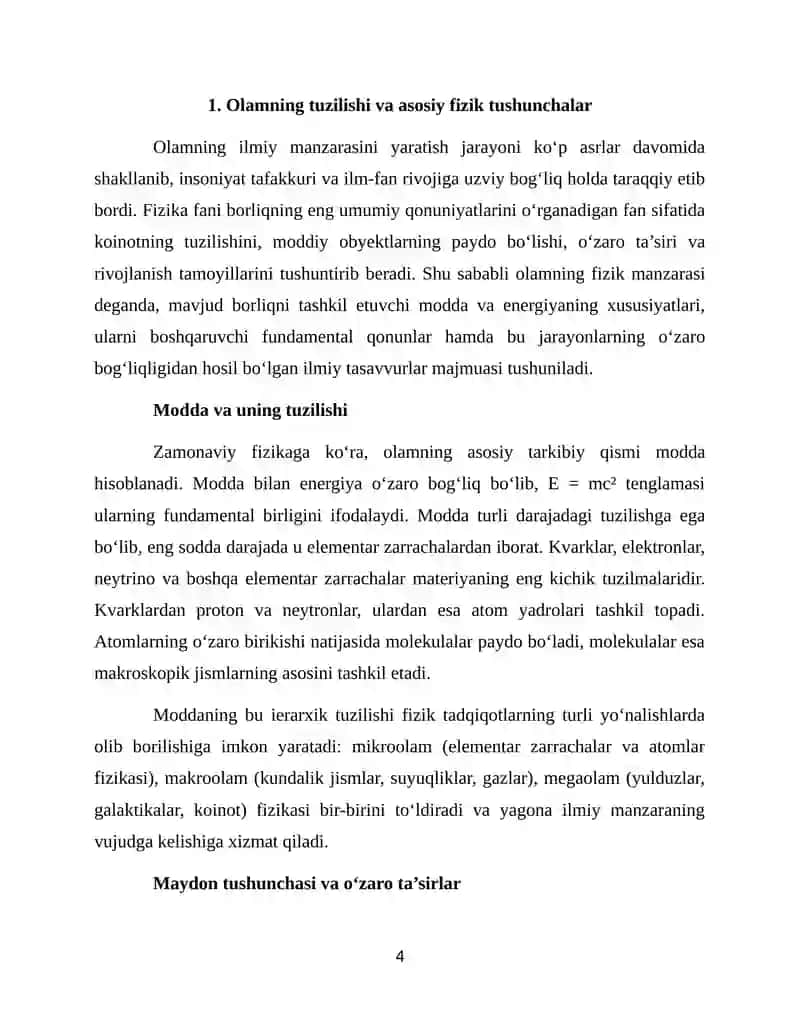 Olamning fizik manzarasi 3
