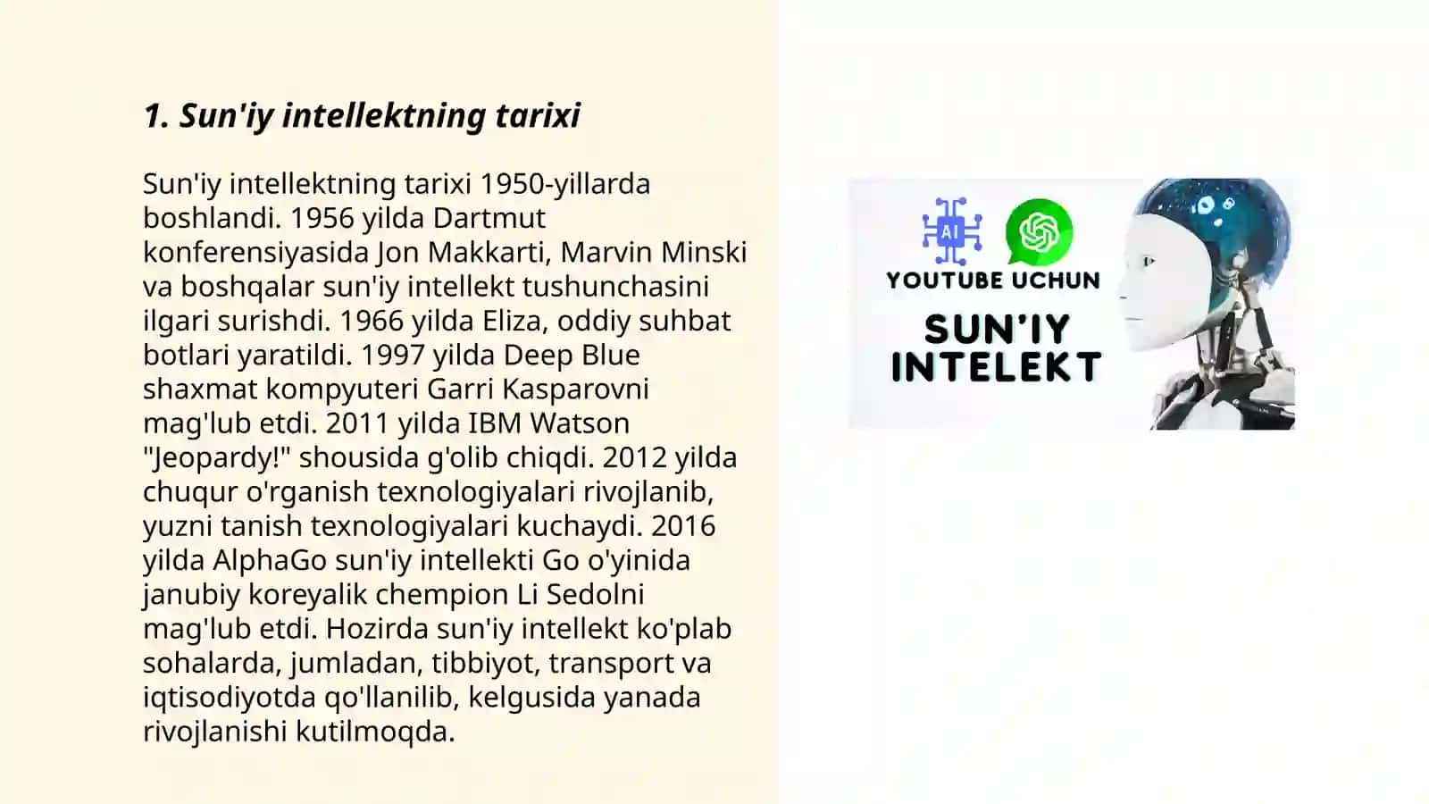Suniy intellekt haqida prezentatsiya 3