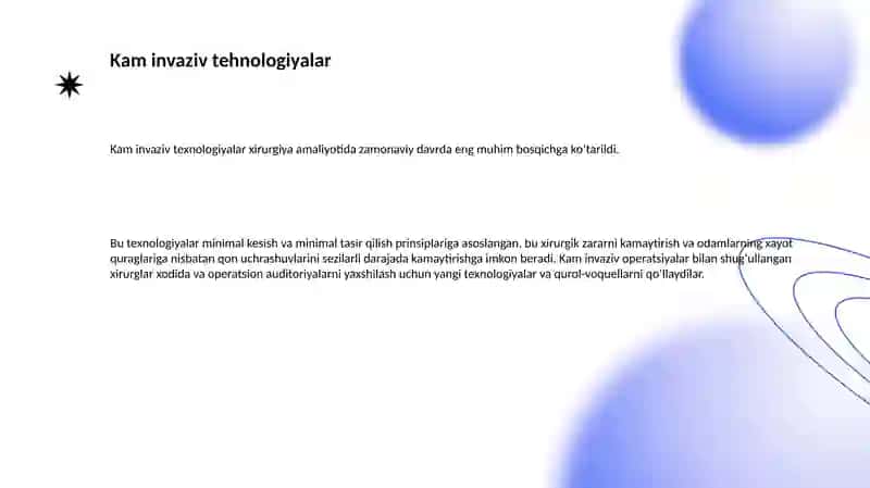Xirurgiya asoslari: usullar va texnologiyalar 3