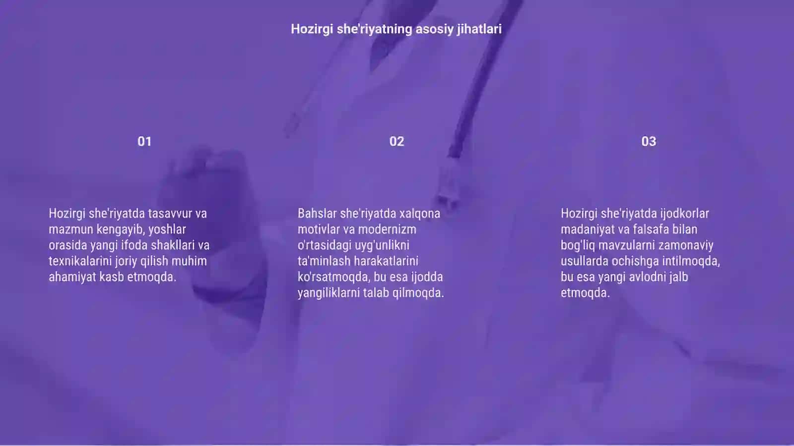 Hozirgi she'riyat haqidagi bahslar tahlili 3