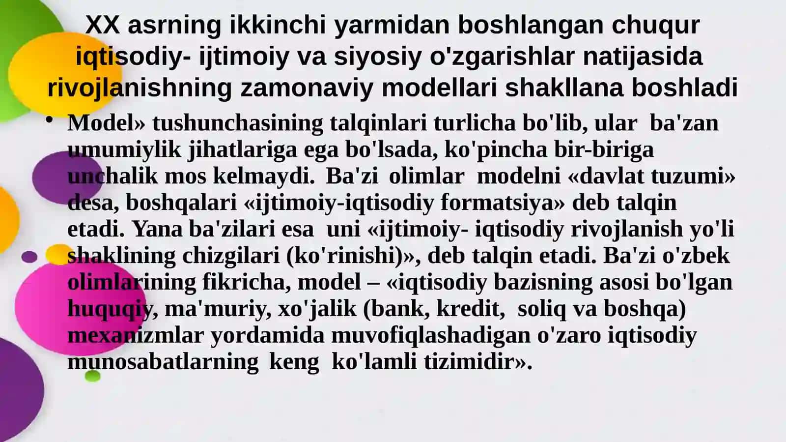 O‘zbekistonning o‘ziga xos istiqlol va taraqqiyot yo‘li 3