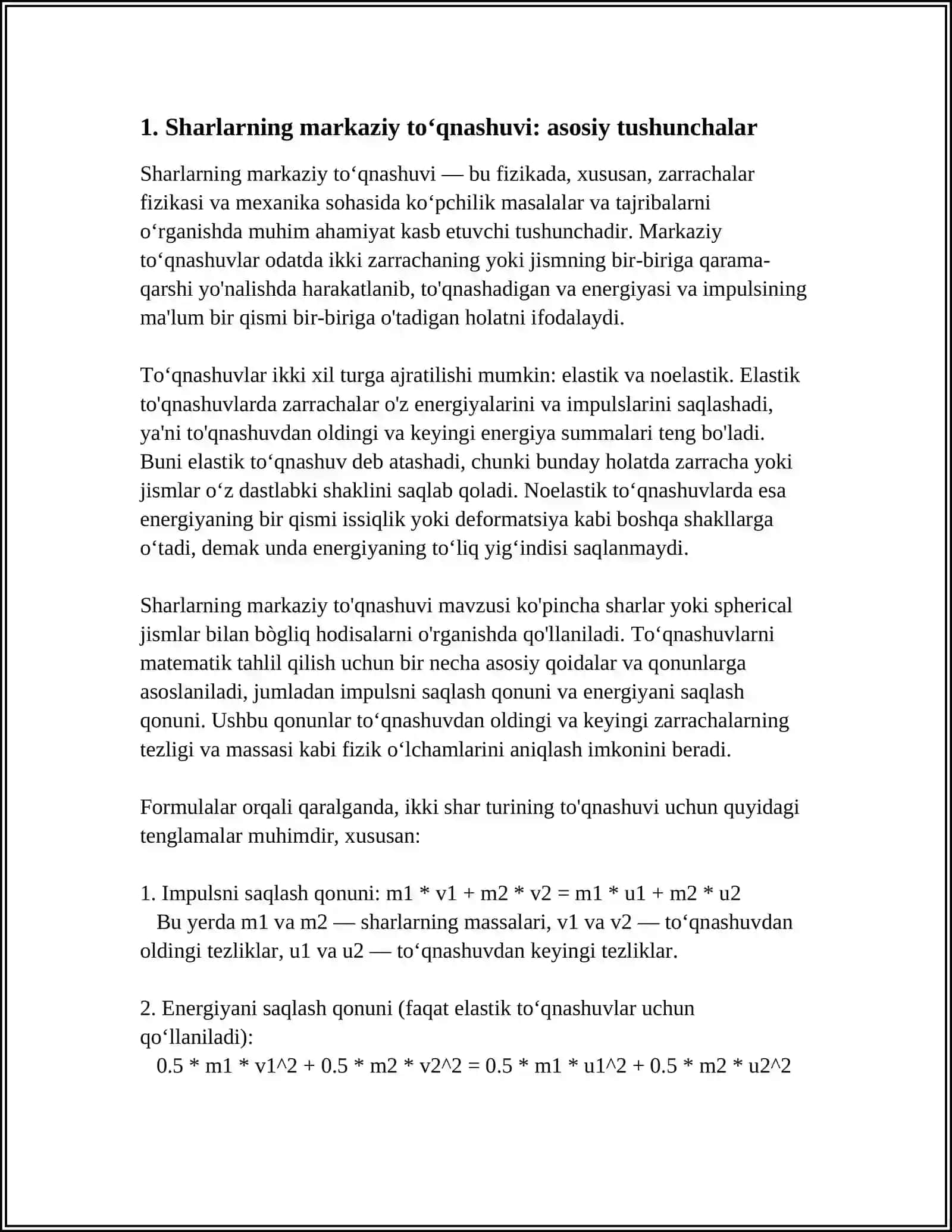 SHARLARNING MARKAZIY TOʻQNASHUVI 3
