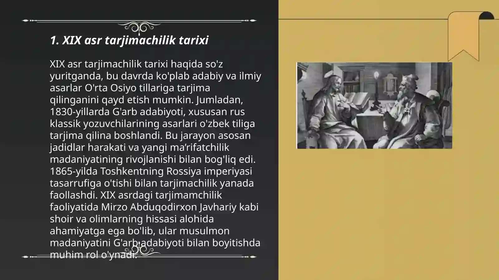 XIX-XX asr tarjimachiligi.Toshkent tarjima maktabi 3