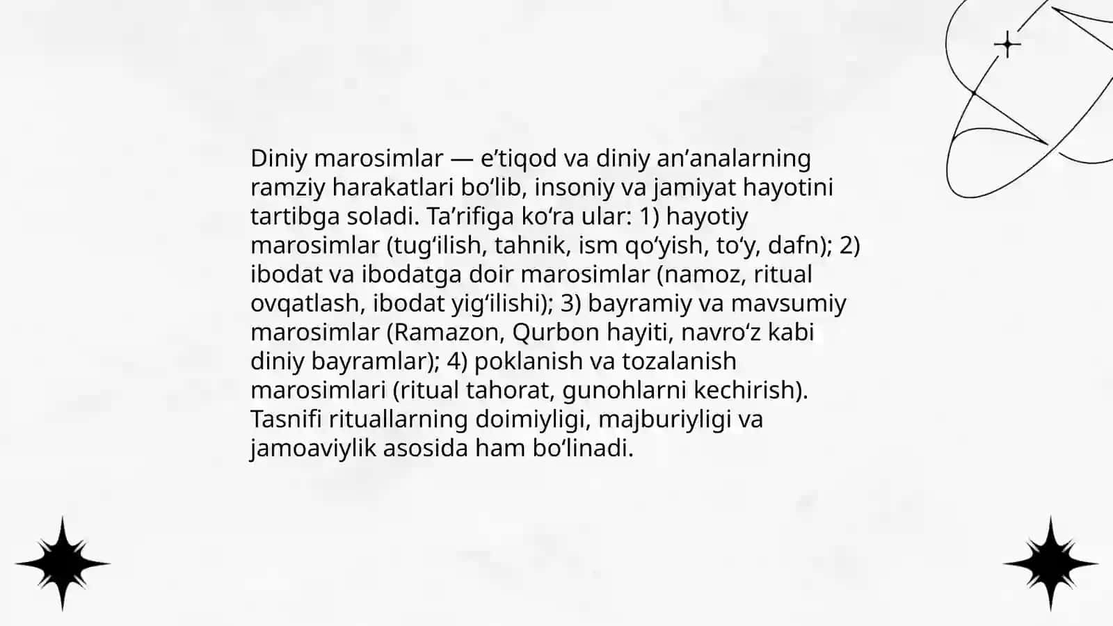 Diniy Marosimlar va Ularning Jamayatdagi Ahamiyati 3