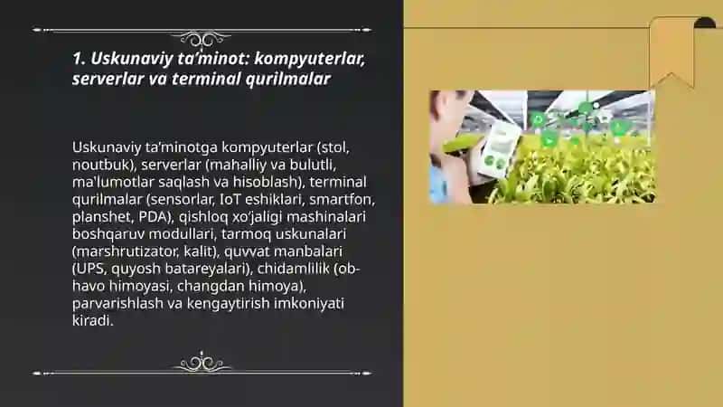 Axborot tizimlarini ta’minlovchi tarkibiy qismlari 3