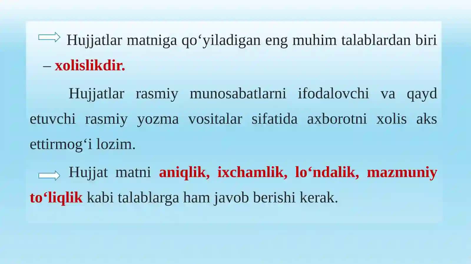 ISH YURITISH TILI VA USLUBI 3