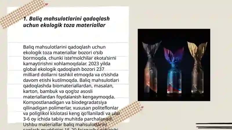 Baliq mahsulotlarini uchun qadoqlash Materiallari 3