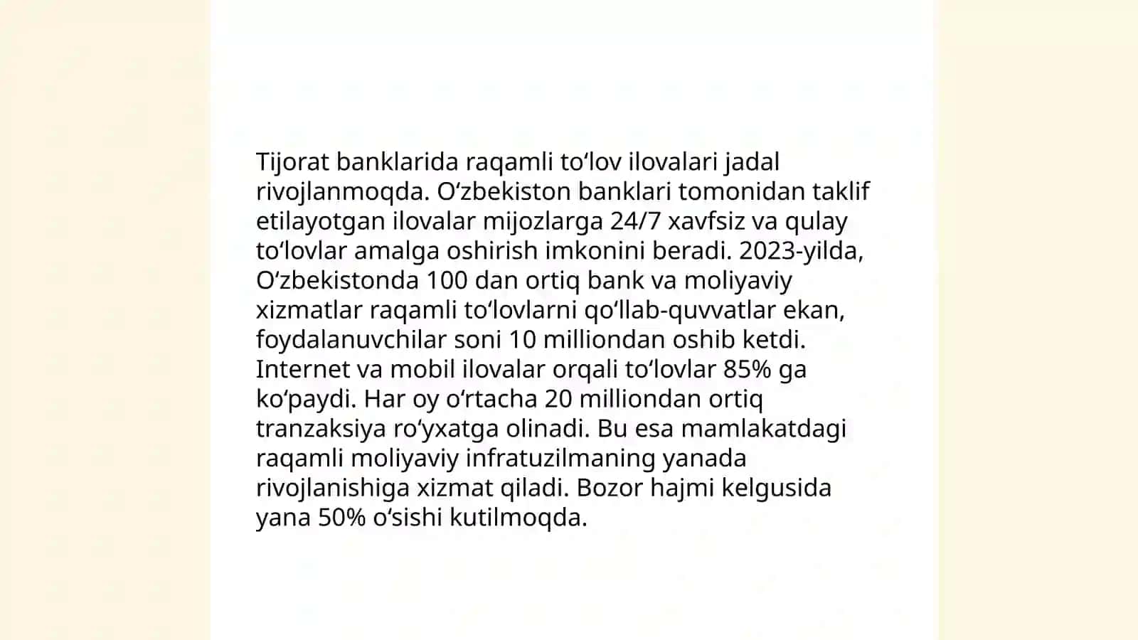 Tijorat banklarining yangi xizmat turlari 3