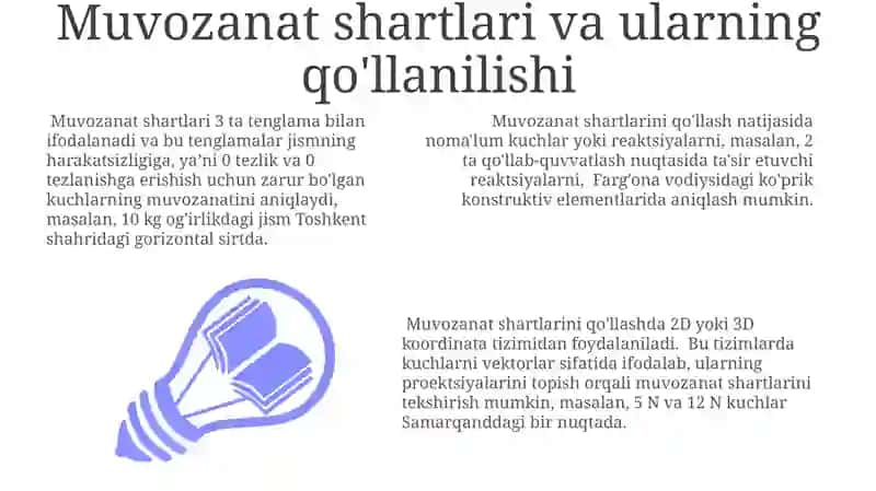 Statika Elementlari Tarkibining Umumiy Ko'rinishi 3