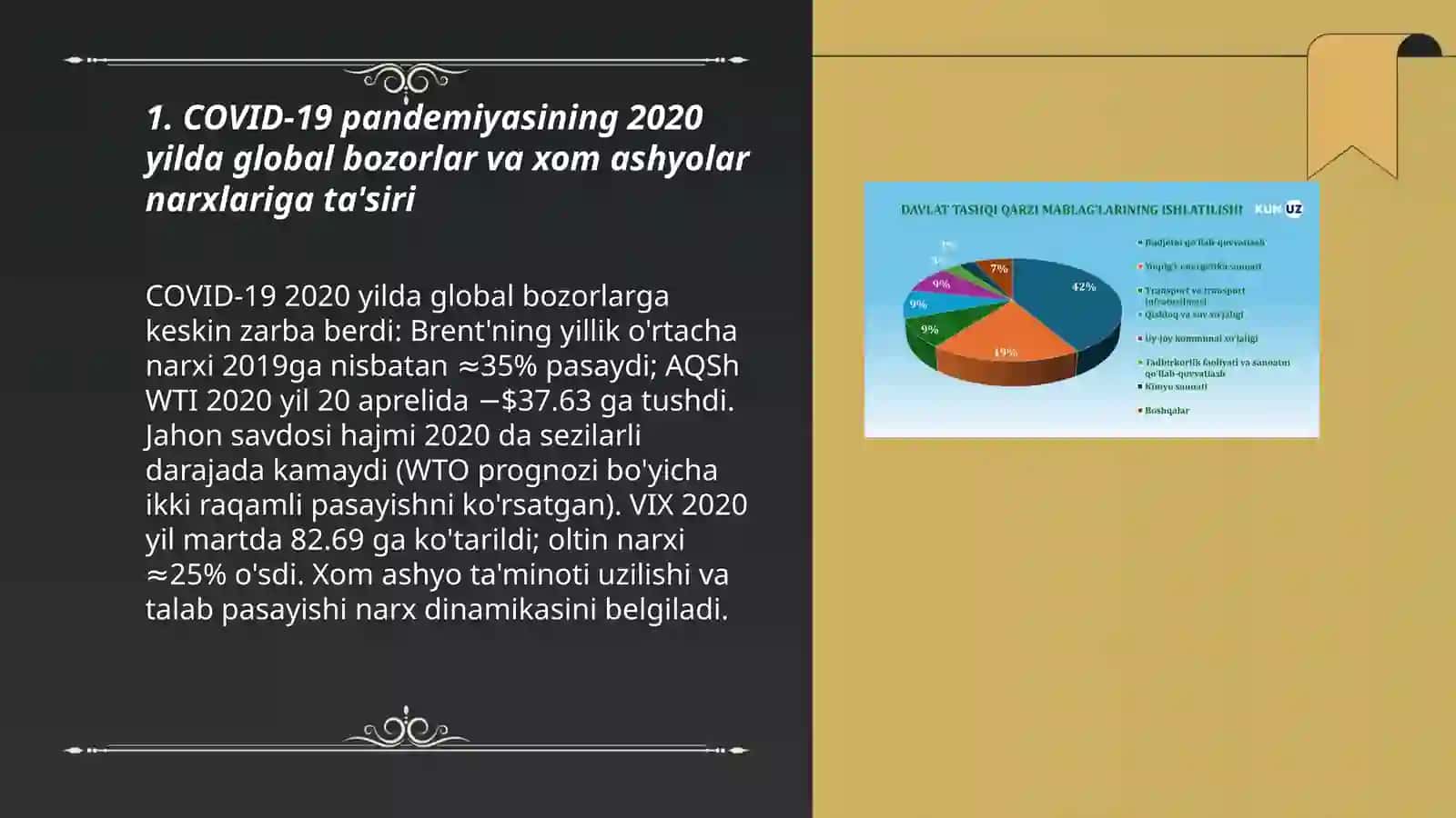 2020 yilda jahon bozorlarining ahvoli tahlili va xom ashyolar narhining dinamikasi 3