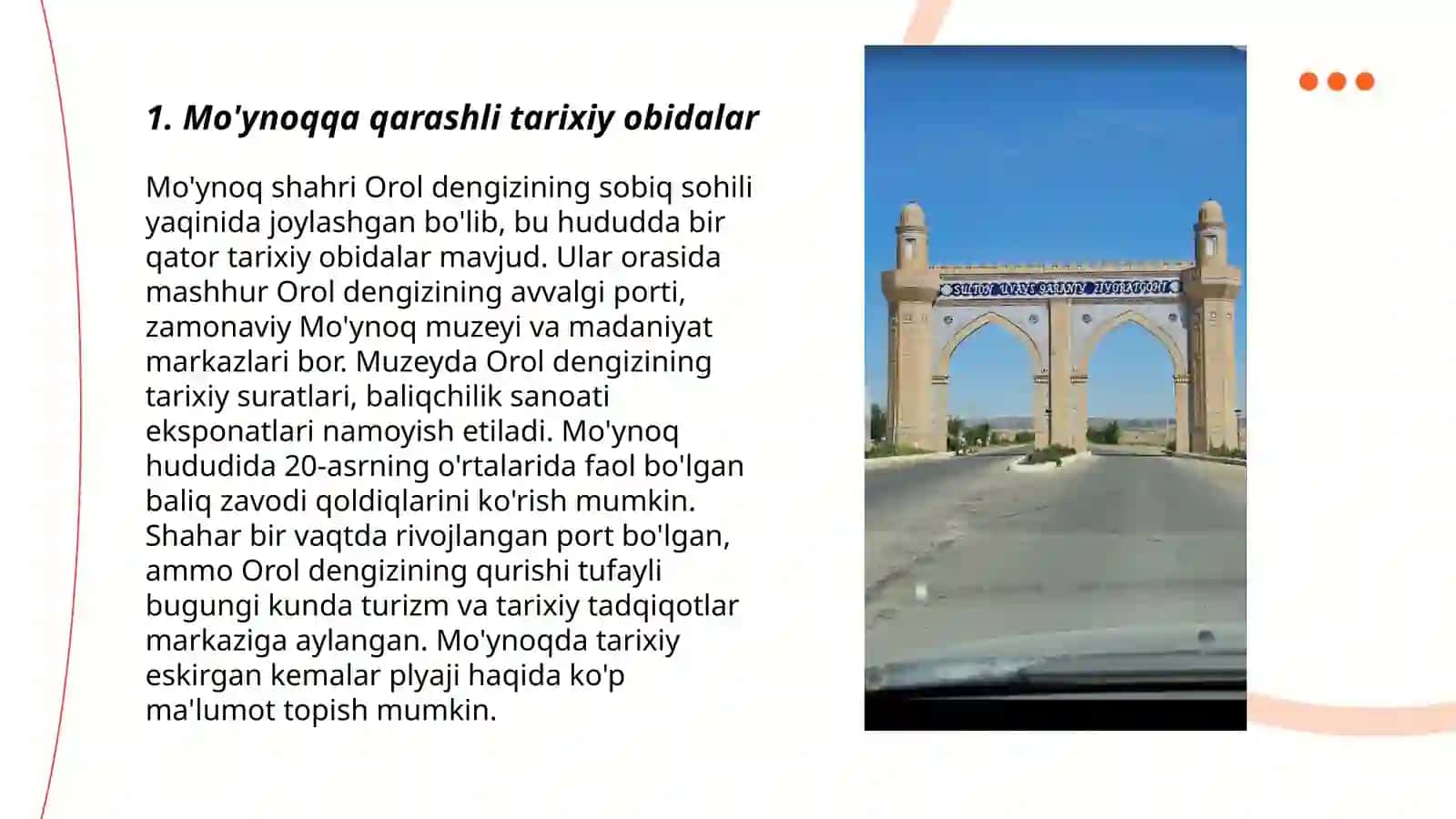 Mo'ynoqqa qarashli tarixiy obidalar 3