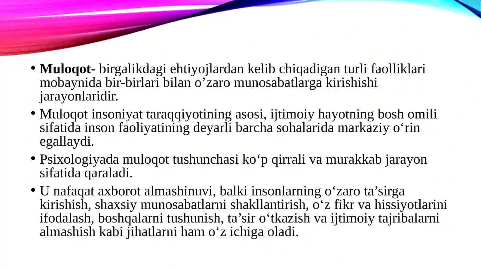 MULOQOT PSIXOLOGIYASI 3