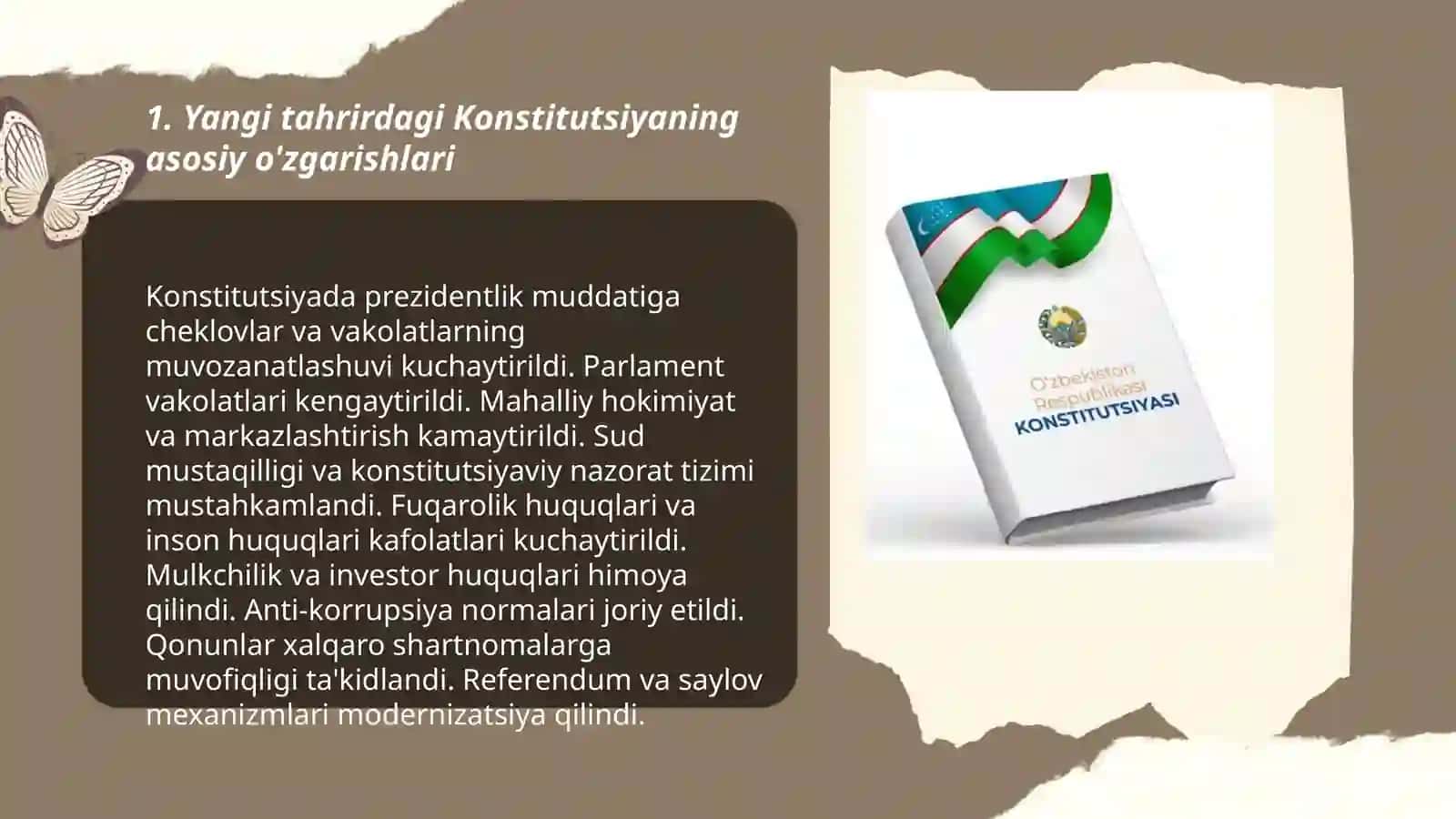 Yangi tahrirdagi O'zbekiston Respublikasi konstitutsiyasi 3