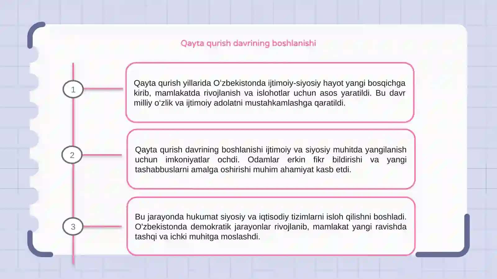 Qayta qurish yillarida Oʻzbekistondagi ijtimoiy-siyosiy hayot 3