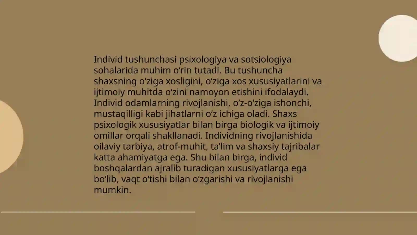 Individ, shaxs, individuallik tushunchalari 3