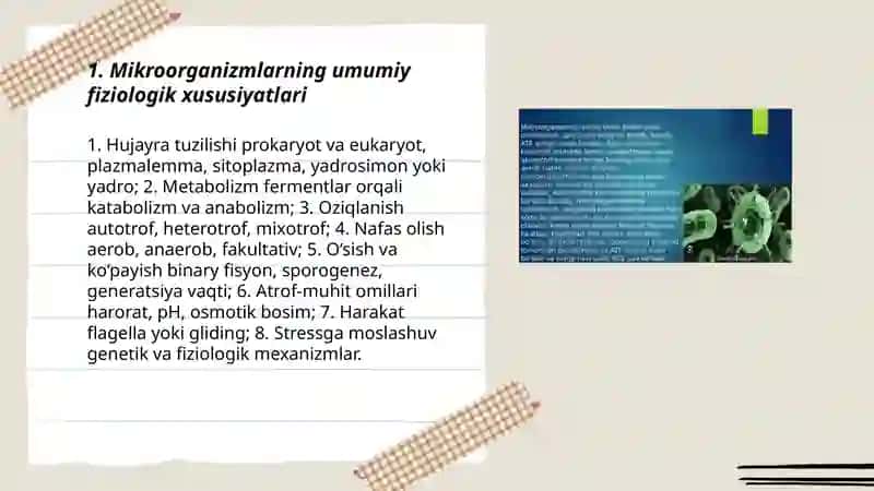 Mikroorganizmlar fiziologiyasi 3