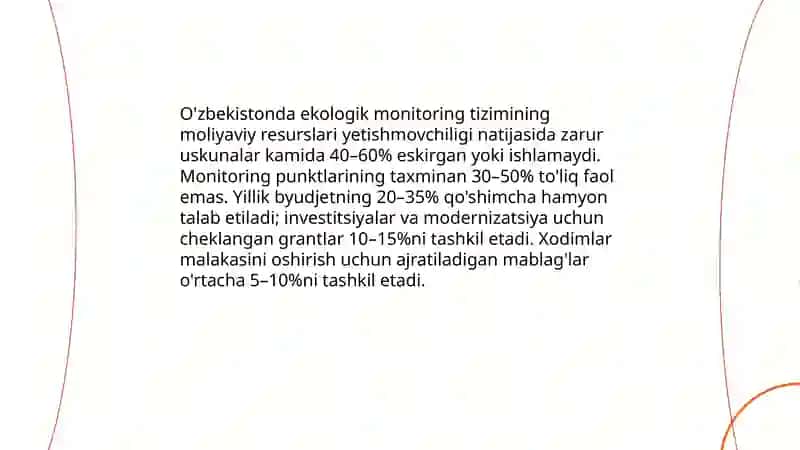O'zbekistonda ekologik monitoring amaldagi muammolari 3