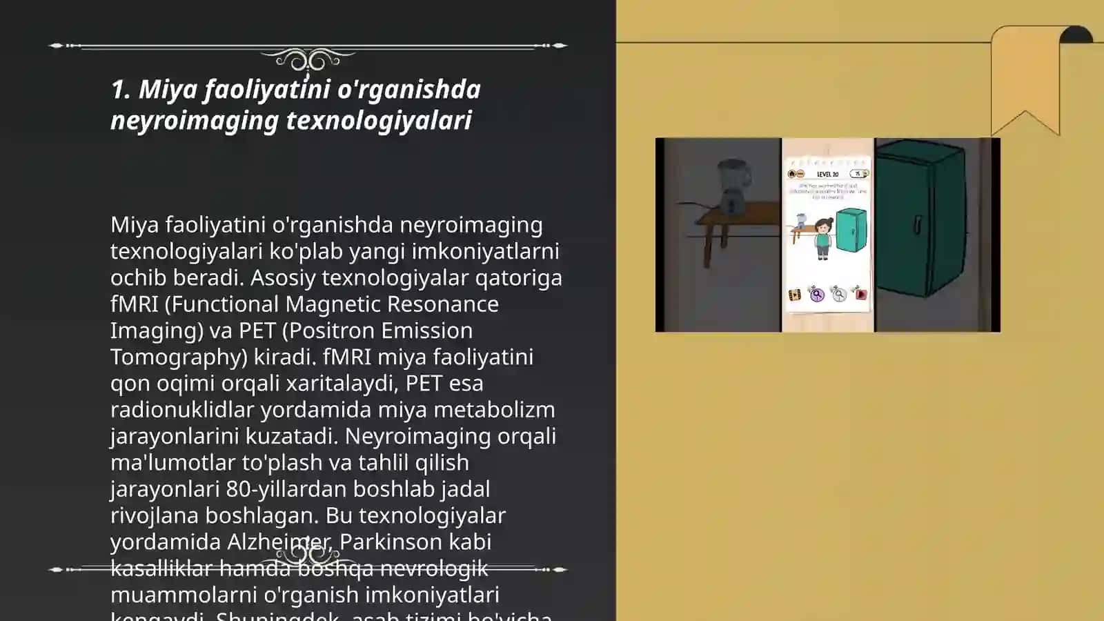 Miya faoliyatini o'rganish zamonaviy metodlari 3