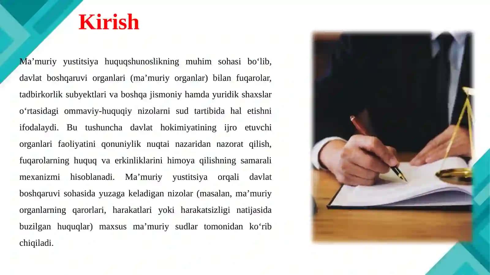 Ma’muriy yustitsiya 3
