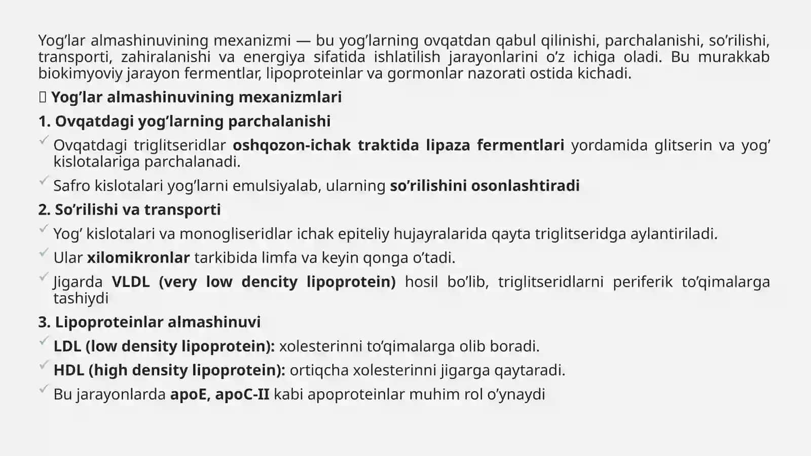 Yogʼlar almashinuvining irsiy buzilishlari 3