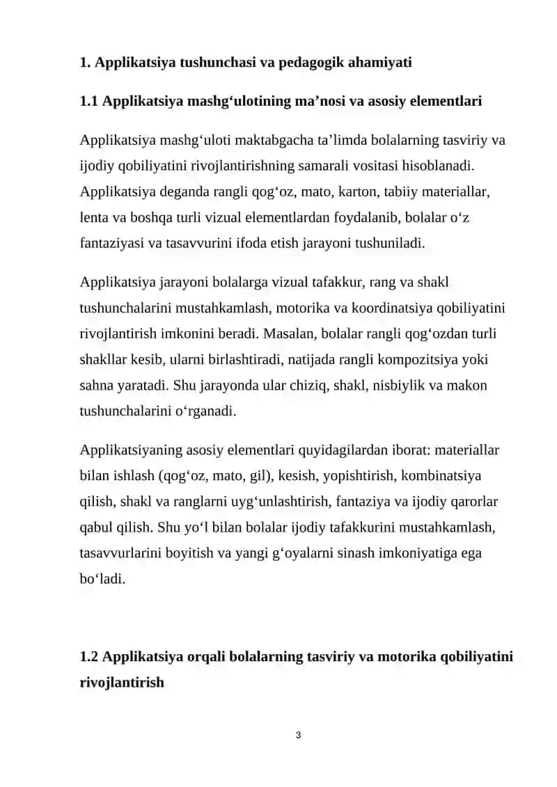 “Applikatsiya mashgulotlarining o‘yin bilan bog‘liqligi” 3