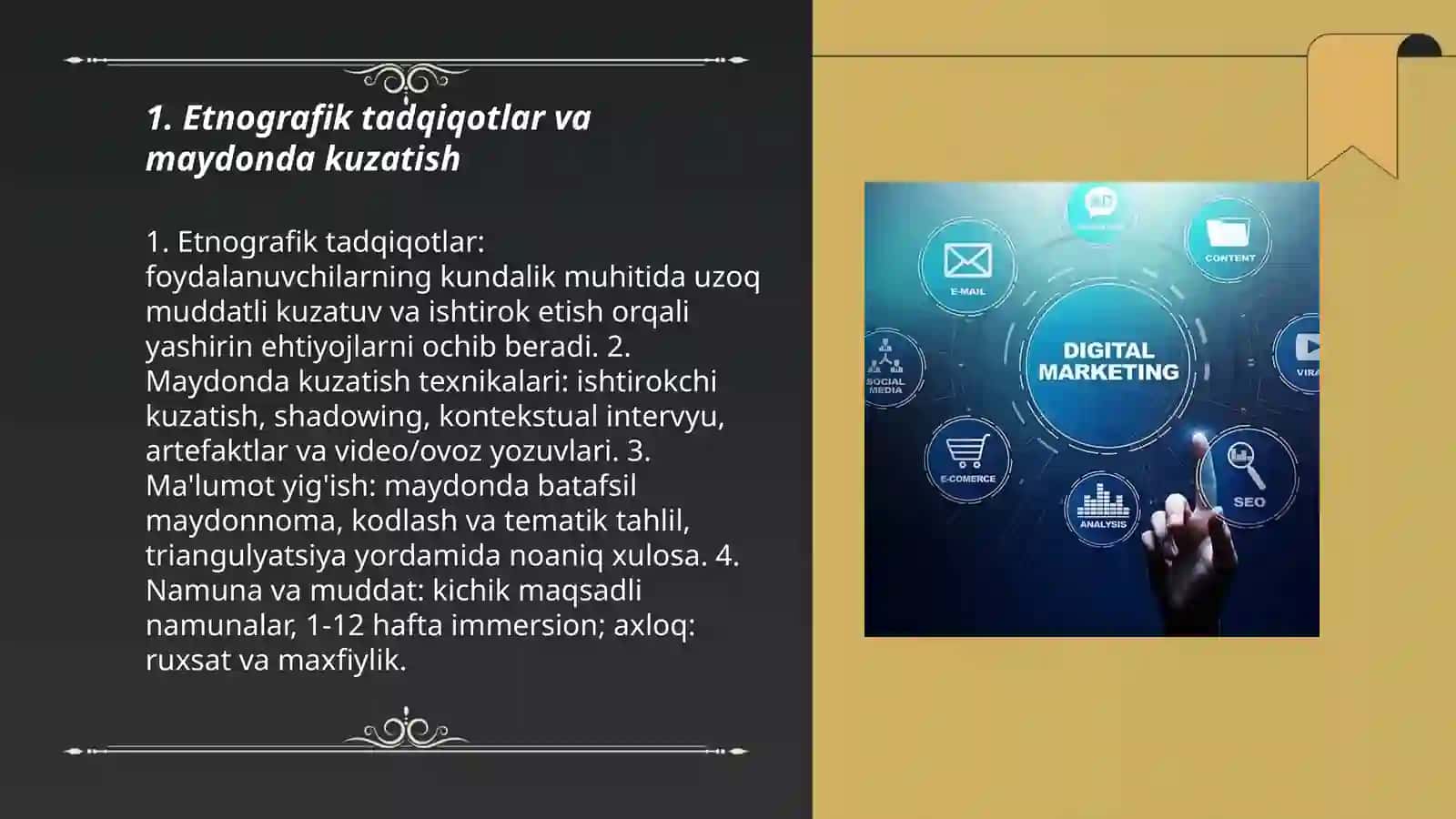 Yashirin extiyojlarni aniqlash usullari 3