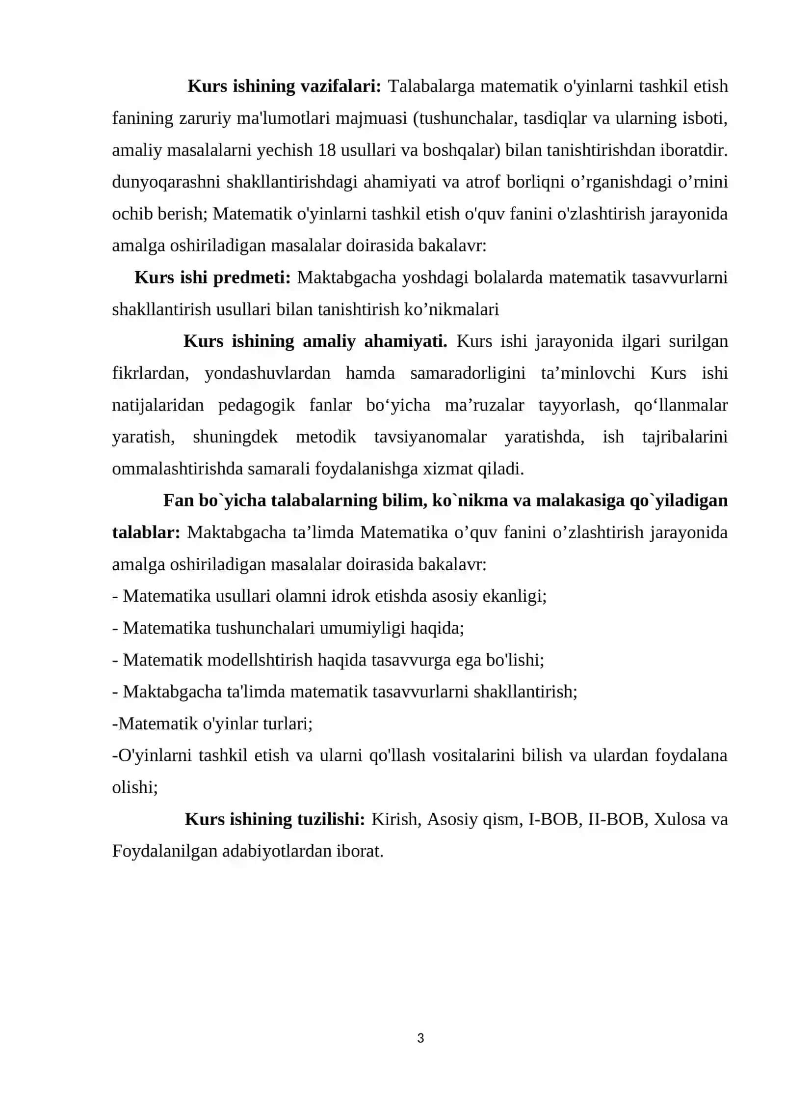 MATEMATIK MODELLASHTIRISH METODIKASI:KO'NIKMALARNI RIVOJLANTIRISH 3