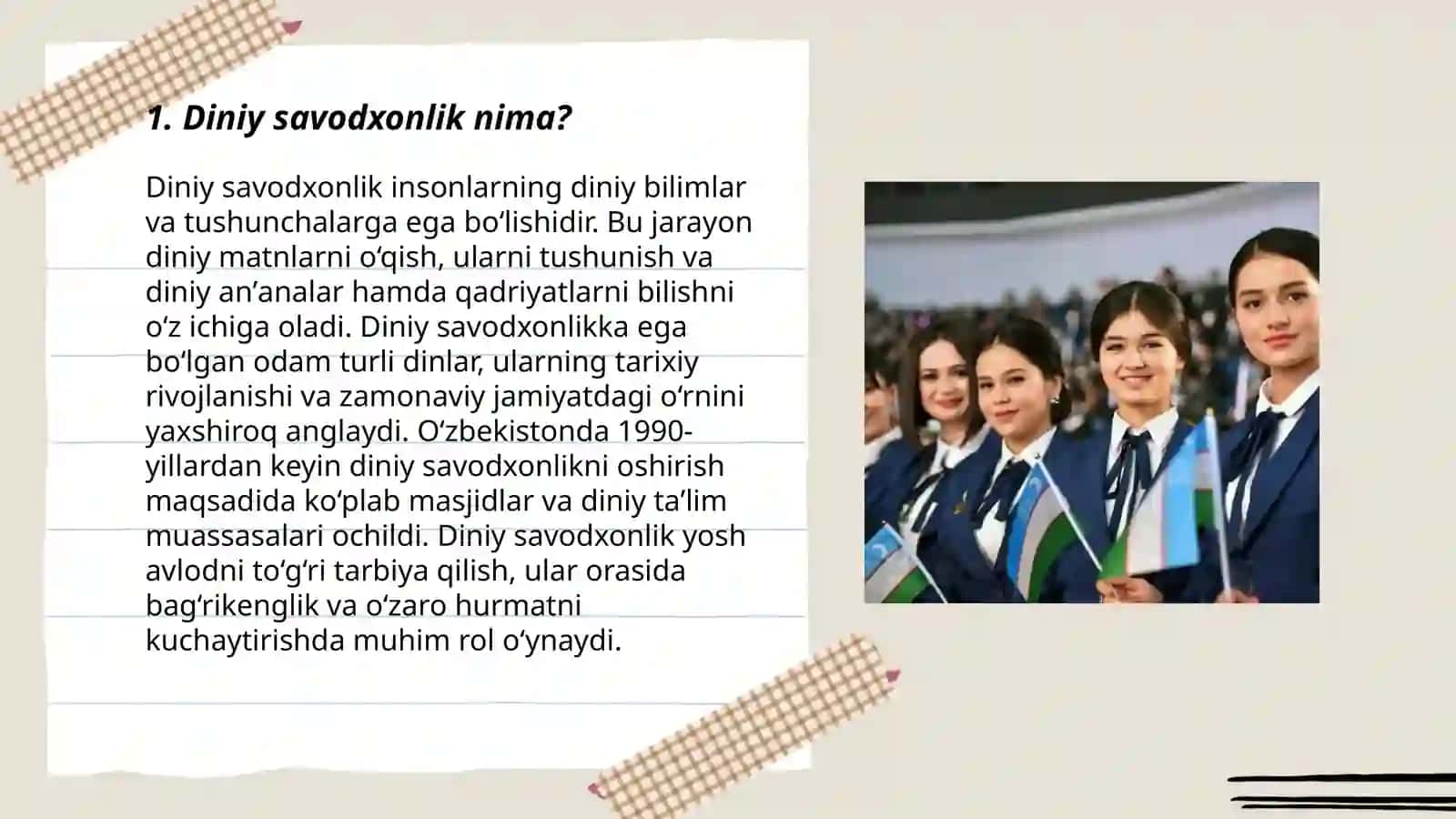 Talabalar bilan diniy savodxonlik boʻyicha suhbat 3