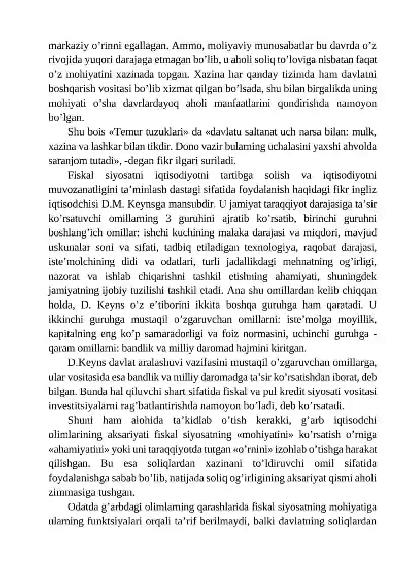 Davlatning fiskal siyosati va monetary siyosat 3