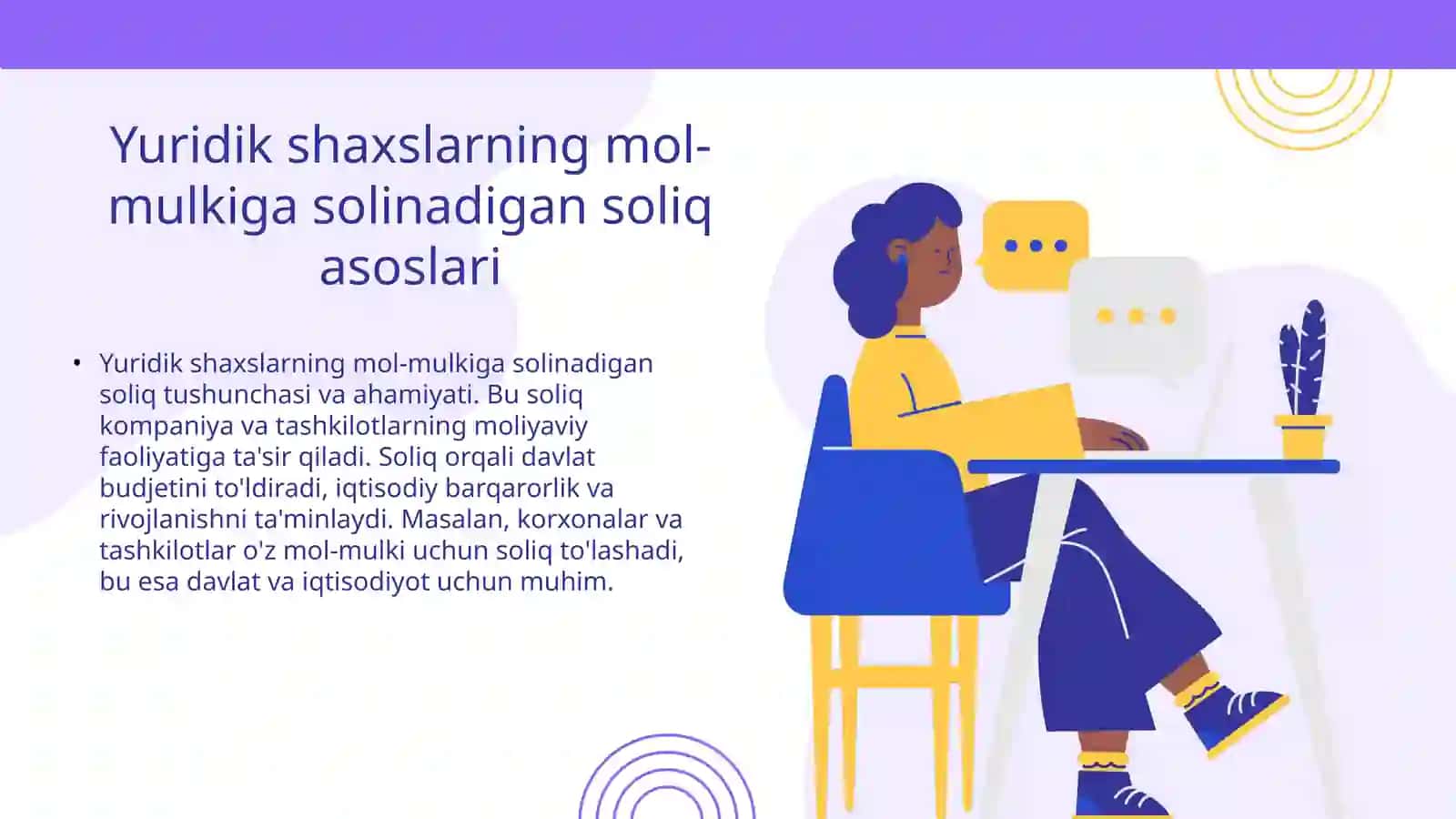 Yuridik shaxslarning molmulkiga solinadigan soliq.Jismoniy shaxslarning molmulkiga solinadigan soliq 3