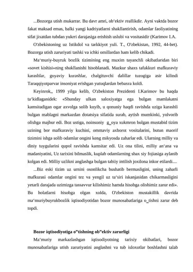 O`zbekiston Reapublikasidagi ma`muriy buyruqbozlik tizimi 3