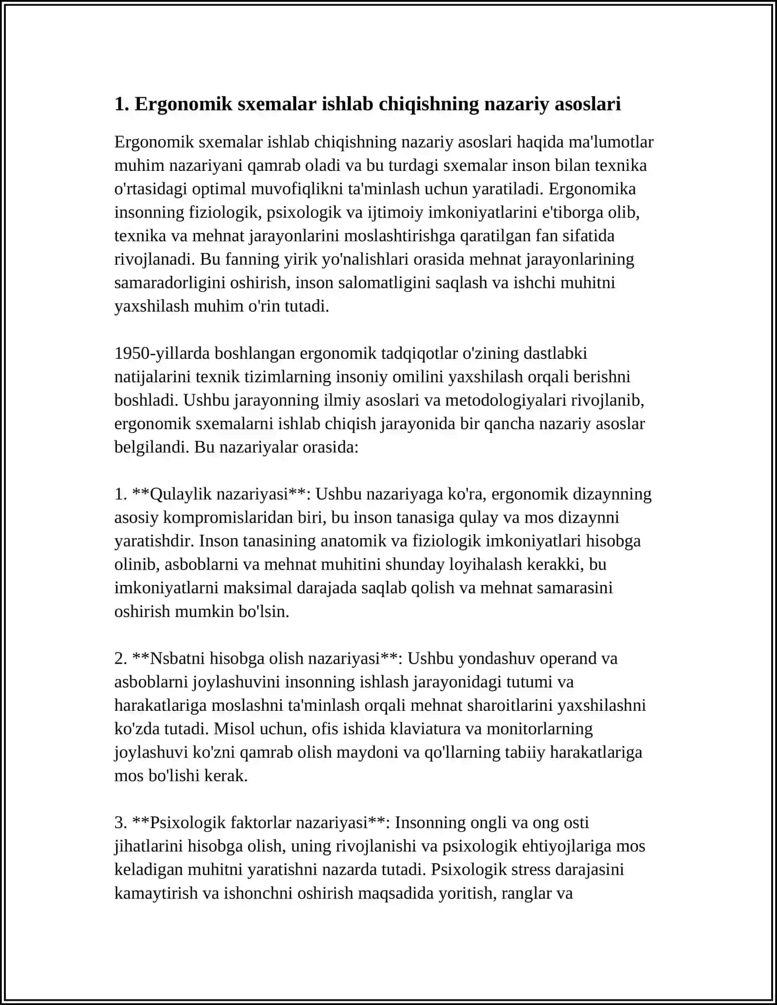 ERGANOMIK SXEMALAR ISHLAB CHIQARISH 3