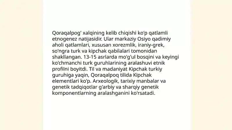 Qoraqalpog' xalq etnalogiyasi 3