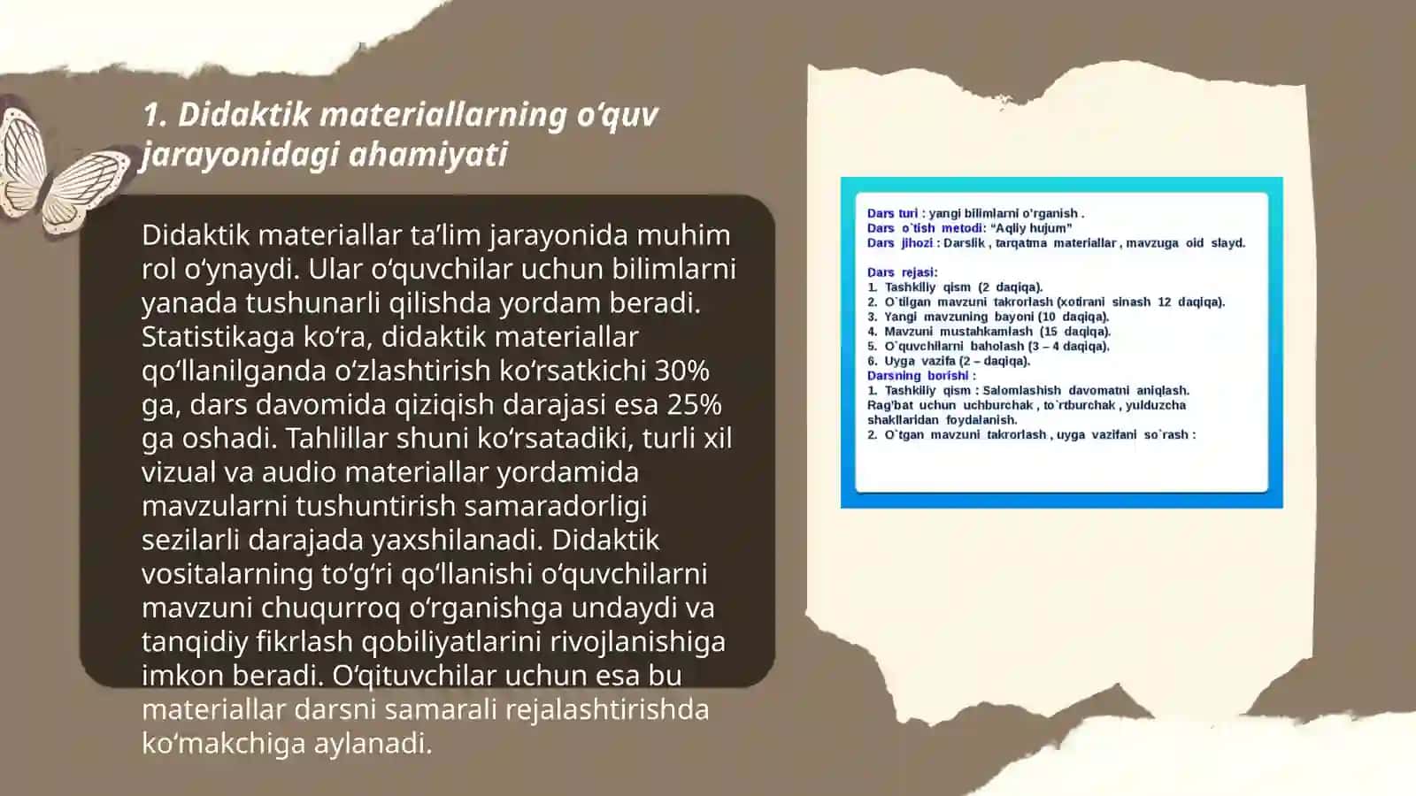 Didaktik materiallarning o‘quv jarayonidagi ahamiyati 3