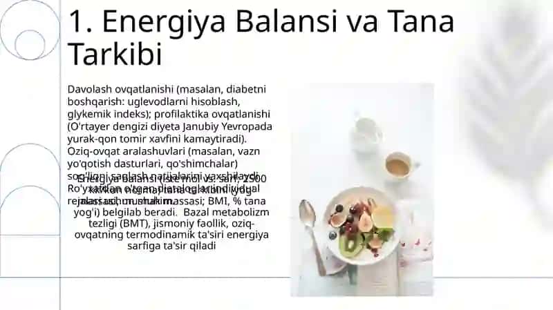 Ovqatlanishning fiziologik me'yorlari 3