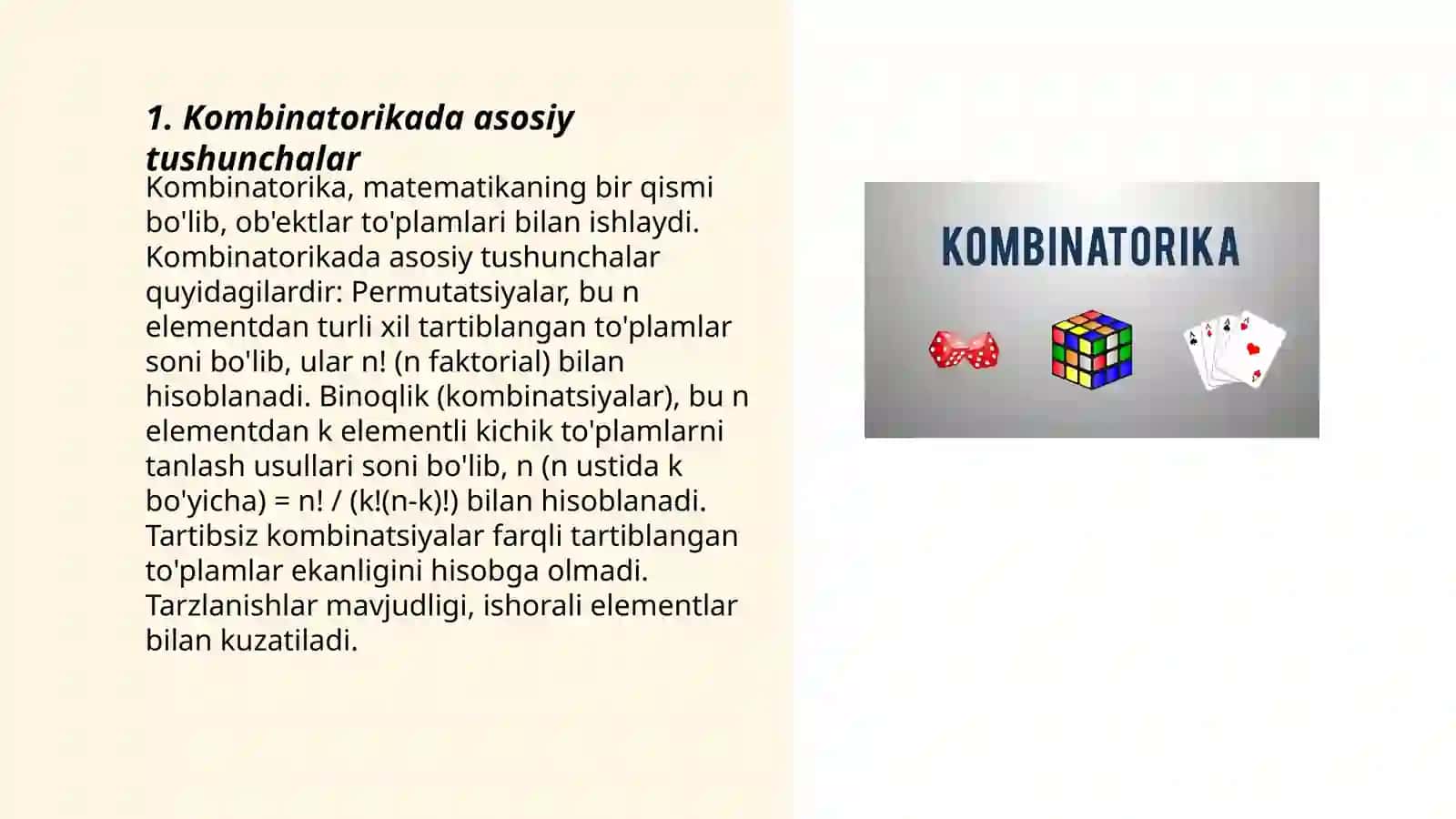 Qiziqarli Kombinatorika 3