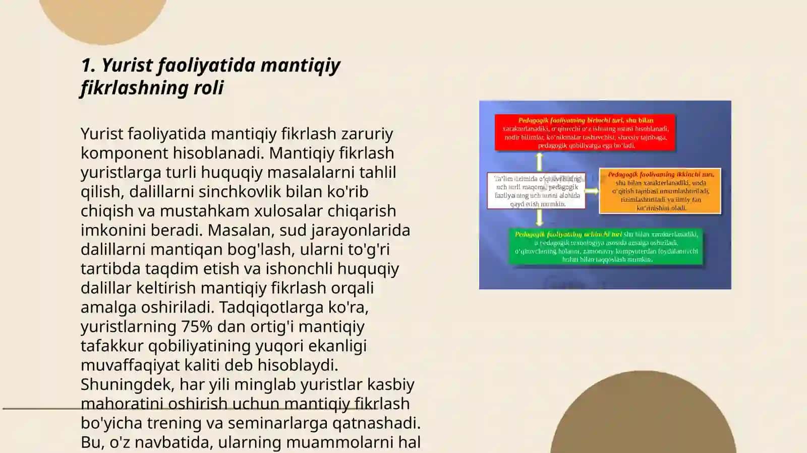 Yuristlik faoliyatida mantiqiy fikrlashning roli 3