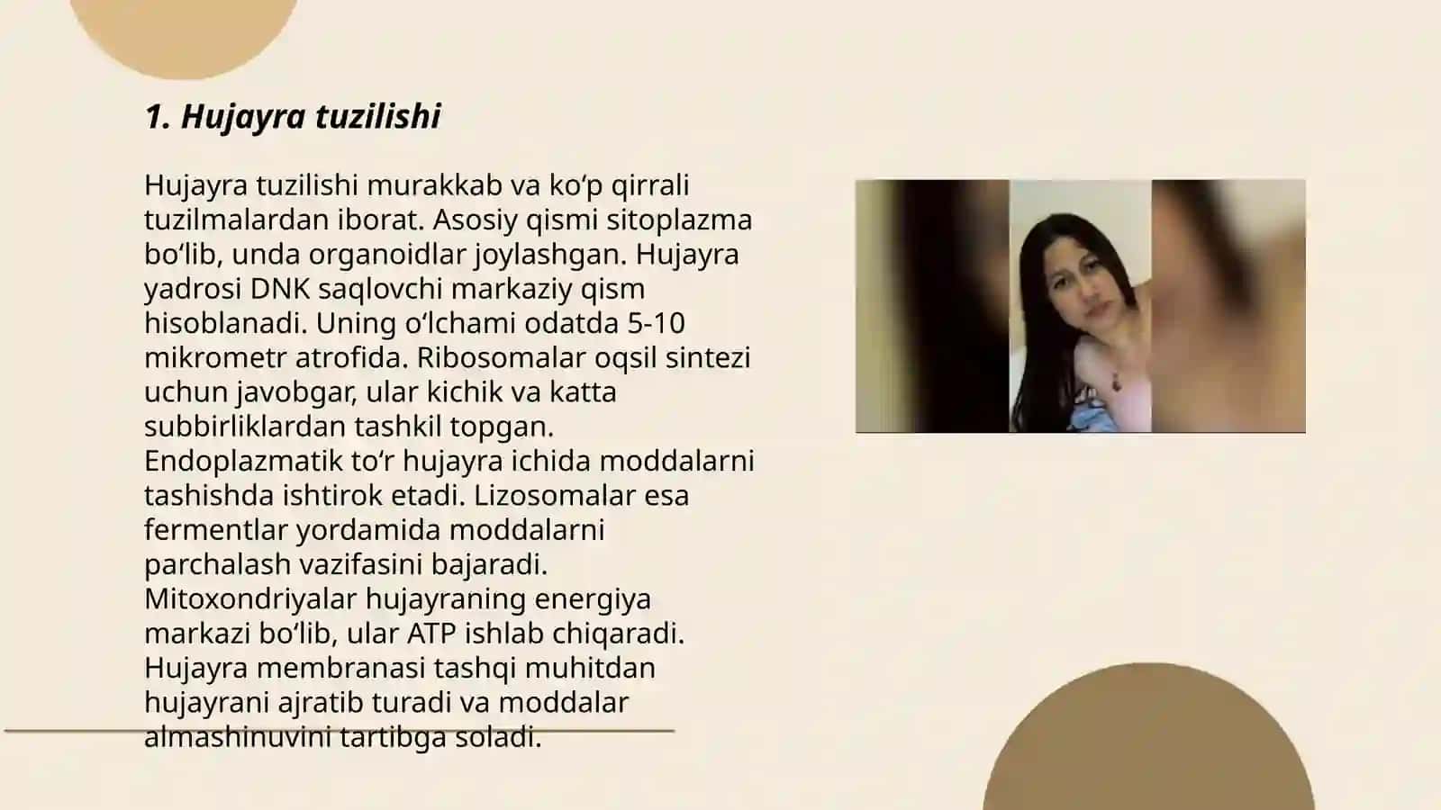 Hayvon organizimi hujayra va tòqimalarining tuzilish va rivojlanish shartlari 3